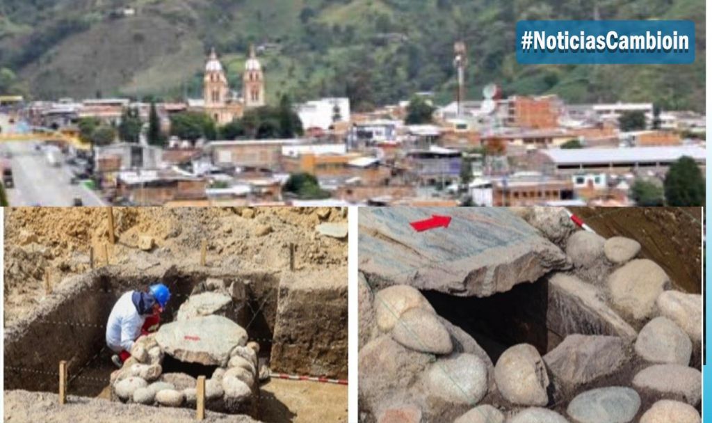 Hallan cementerio Quimbaya, en obra que se hacía en Cajamarca