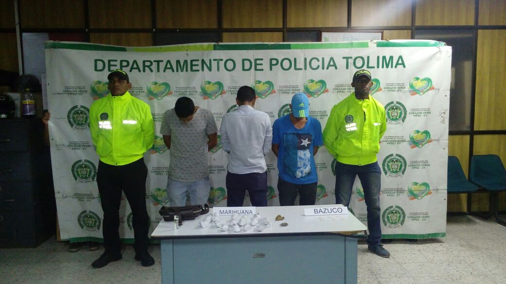 Otro duro golpe al microtráfico de droga, da la policía en el Tolima