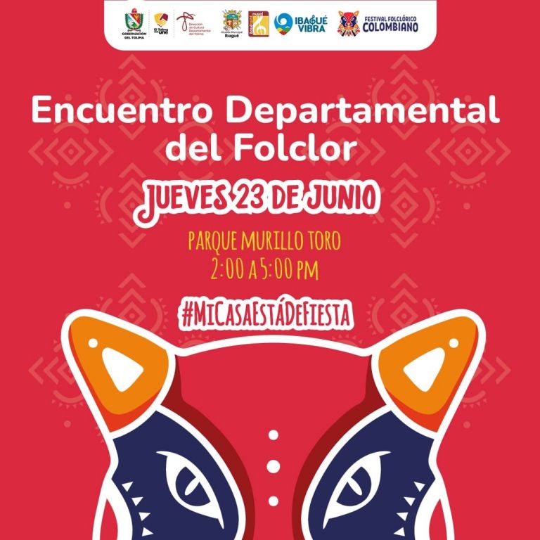 Esta es la programación del festival folclórico en Ibagué, para hoy 23 de junio