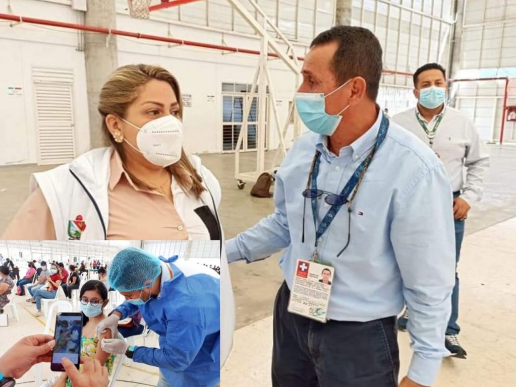El Gerente del Hospital del Líbano José Jaime González continúa con las jornadas de vacunación COVID.