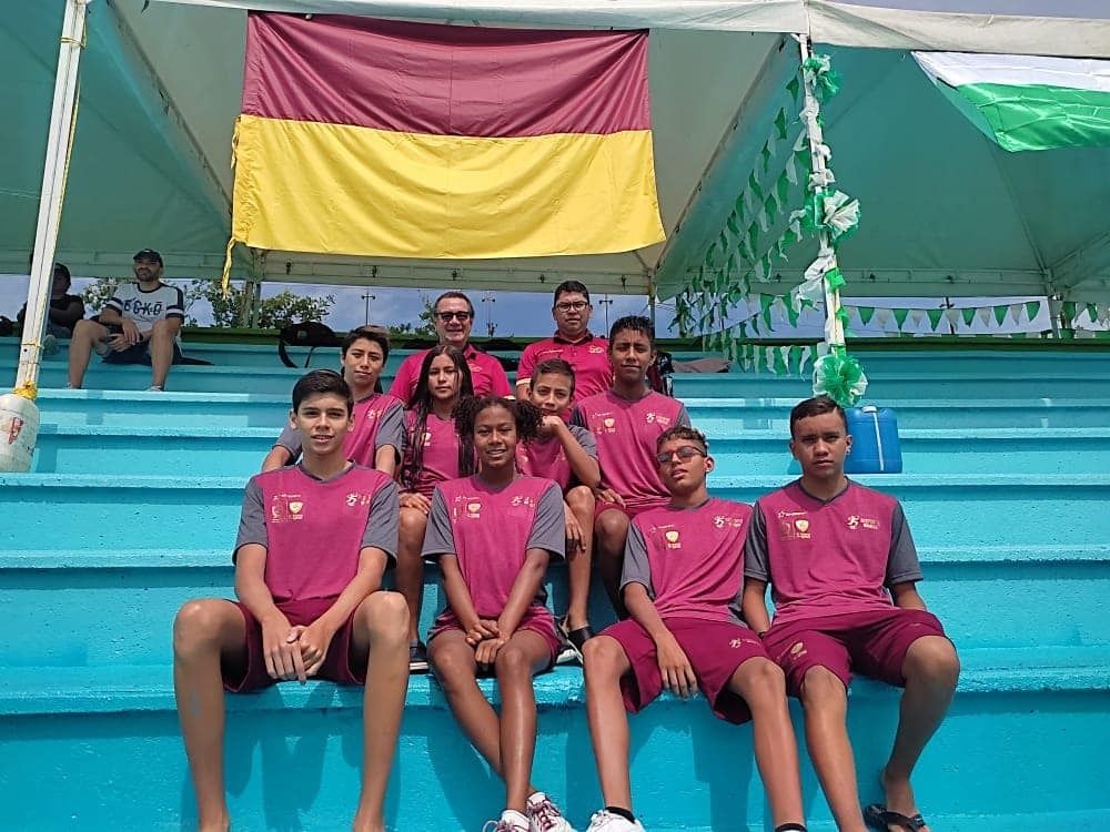 Las 6 medallas para la delegación del Tolima, de natación .