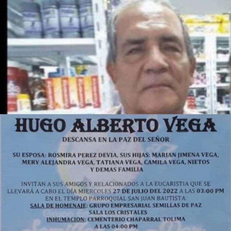 Hugo Alberto Vega Isaacs.  "Inmemoriam!