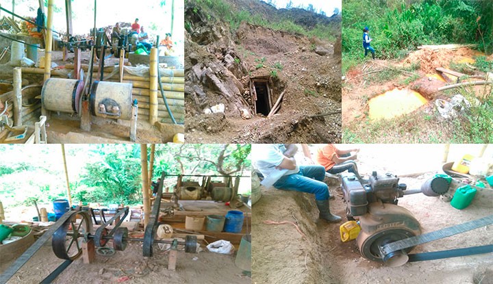 10 capturados ejerciendo minería ilegal en el Tolima