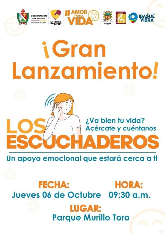 Los Escuchaderos: una herramienta que ayudará a cuidar la salud mental de los tolimenses