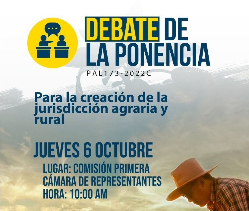 Hoy todos los ojos puestos en el primer debate de la jurisdicción agraria y rural