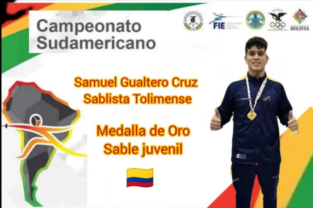 Oro para el Tolima en el Sudamericano de Esgrima!