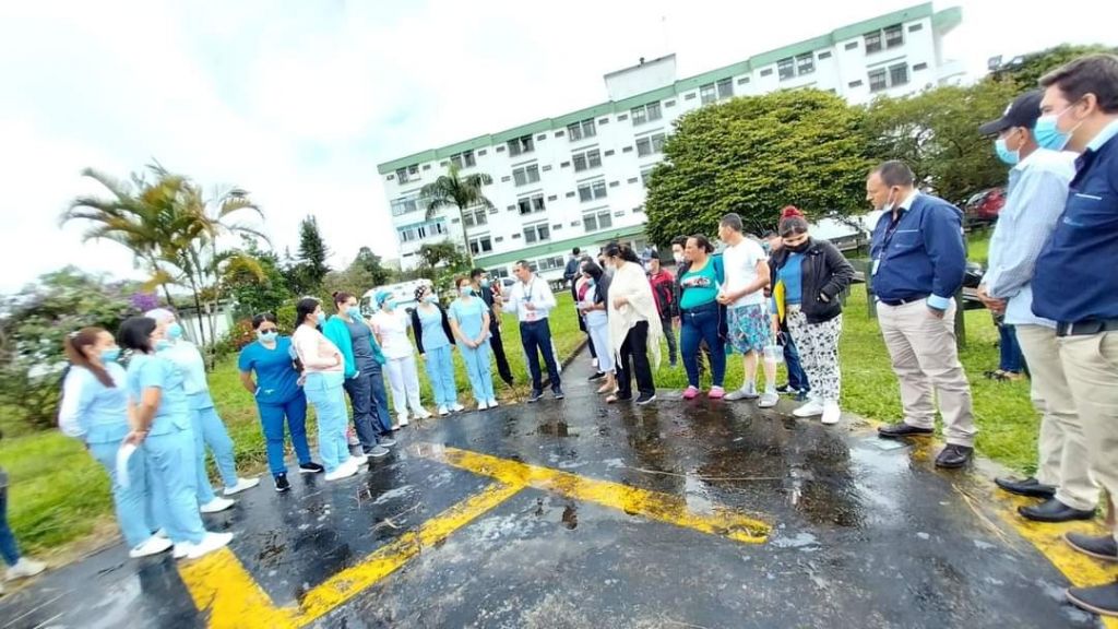 El hospital regional del Líbano participó en el 9° simulacro de emergencias