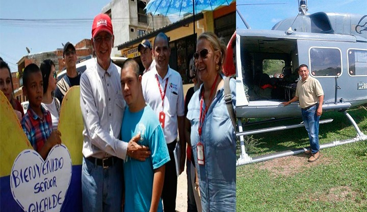 Jaramillo saco a patadas un lider de reunión en la  comuna 7