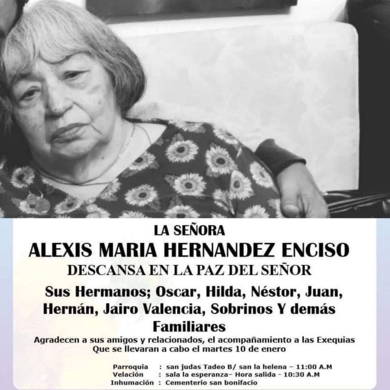 Alexis María Hernández Enciso, la docente, la líder, la amiga. ¡Inmemoriam!