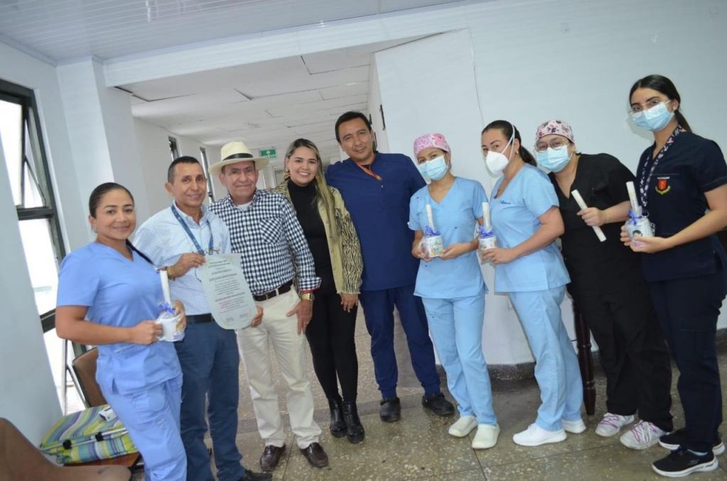 Alcalde del Líbano agrádese al personal del Hospital Regional Alfonso Jaramillo Salazar.