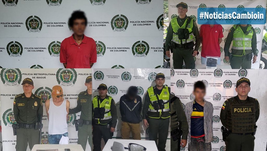 Robaban lo que se les atravesara, los cinco capturados en Ibagué