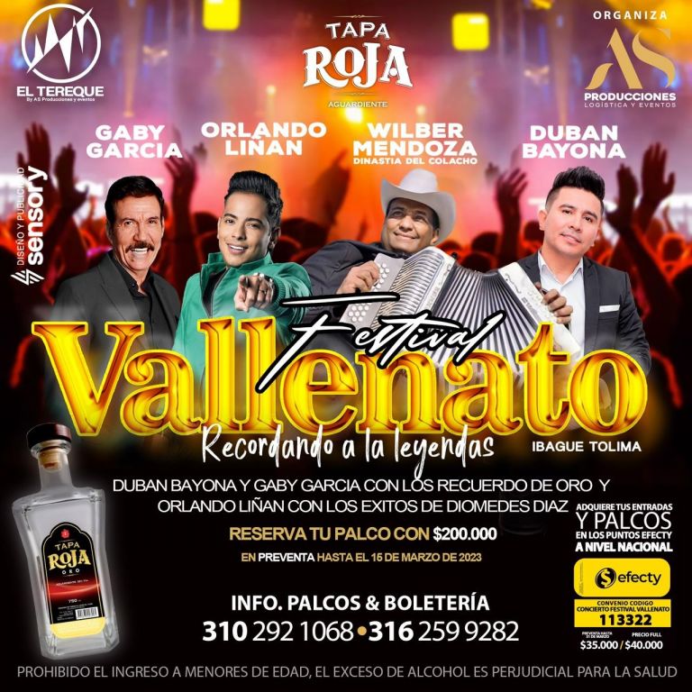 Festival vallenato con Aguardiente Tapa Roja