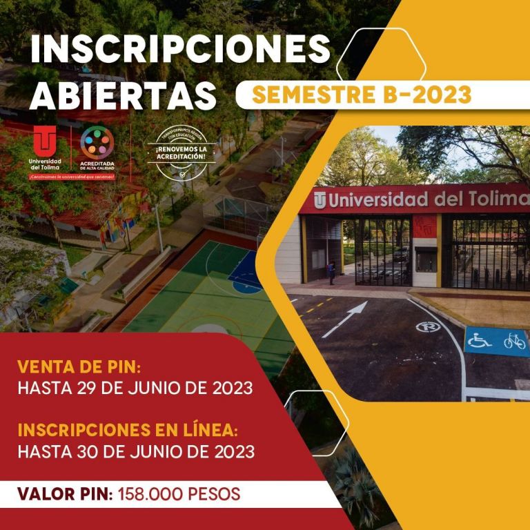 Ya están abiertas las inscripciones para el semestre B-2023 en la UT