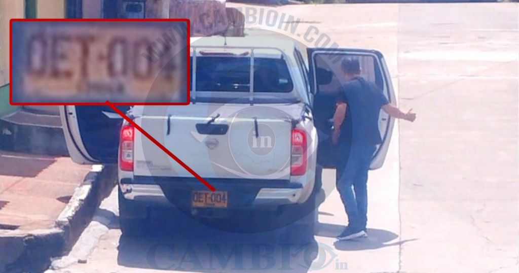 Camioneta oficial de la alcaldía de Ibagué, la tienen para uso particular