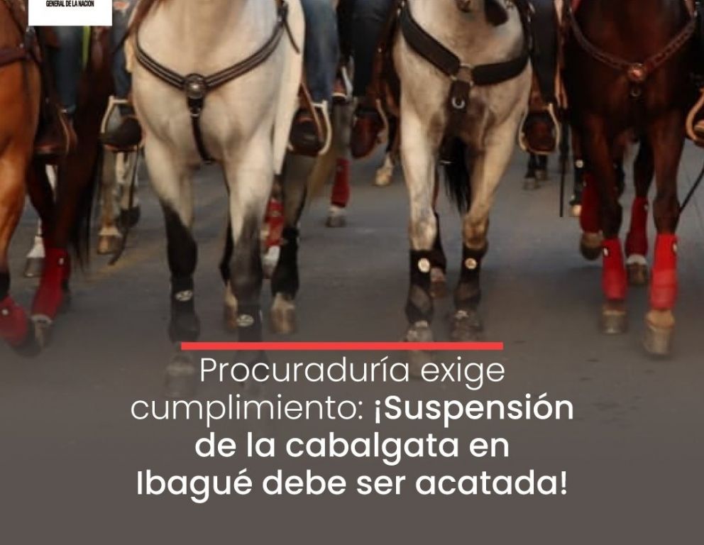 Procuraduría conminó al alcalde de Ibagué, para que no haga cabalgata San Juanera