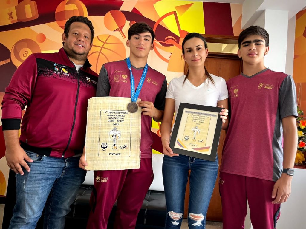 Nadadores y técnico del Tolima convocados a torneos internacionales de Actividades Subacuáticas