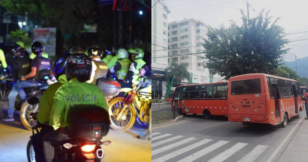 Policía cuidará buses qué quieran prestar el servicio durante el paro