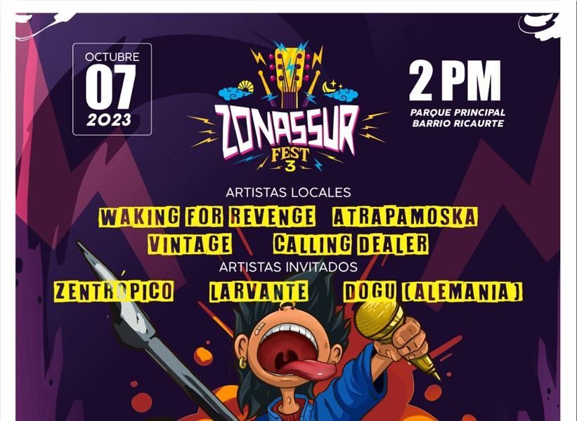 No se pierda este sábado el Zonassur Fest 2023 en Ibagué