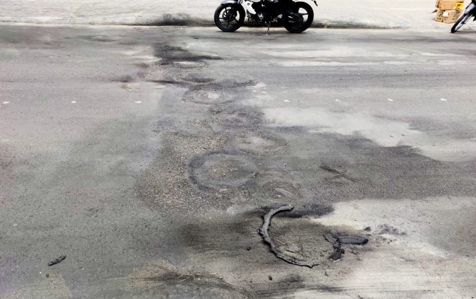 El mal estado de las vías en Ibagué, y los trancones