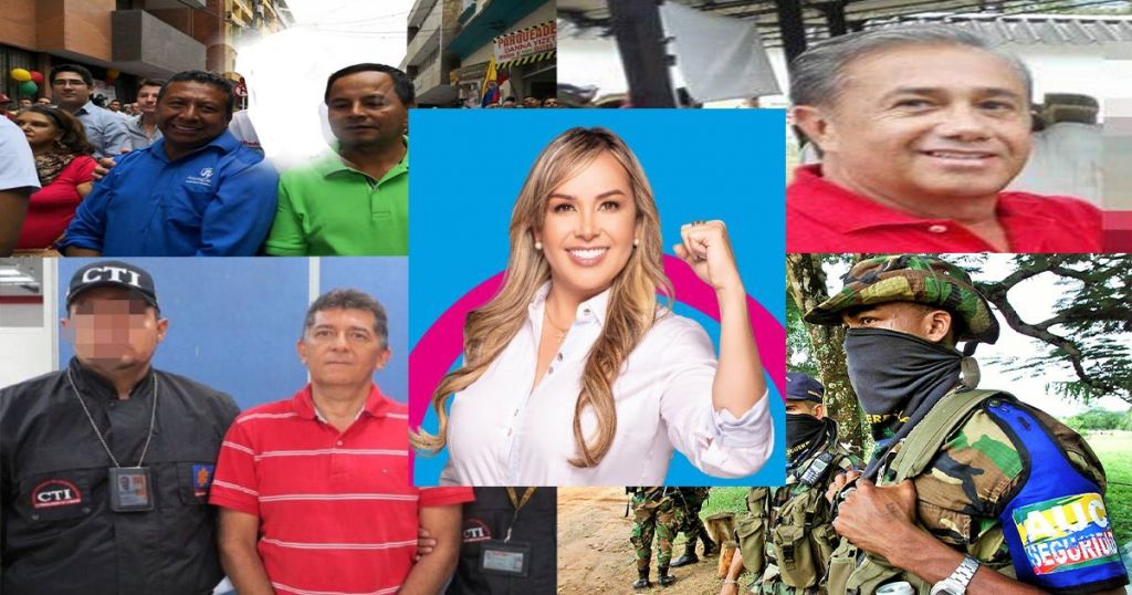 Johana Aranda, y sus apoyos ligados al narcotráfico, paramilitarismo, y corrupción