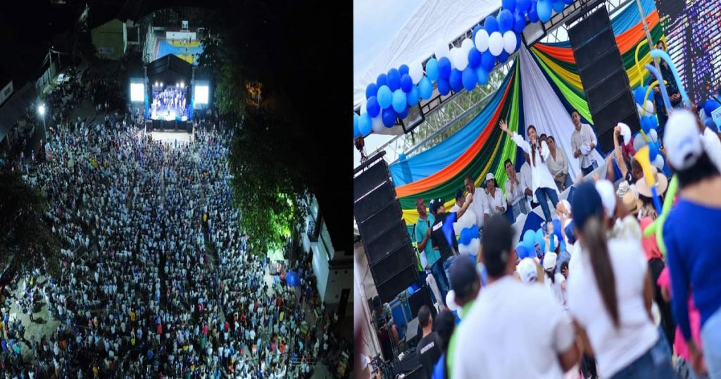 Con multitudinarias manifestaciones, Adriana Magali Matiz, cerró su campaña en plaza pública