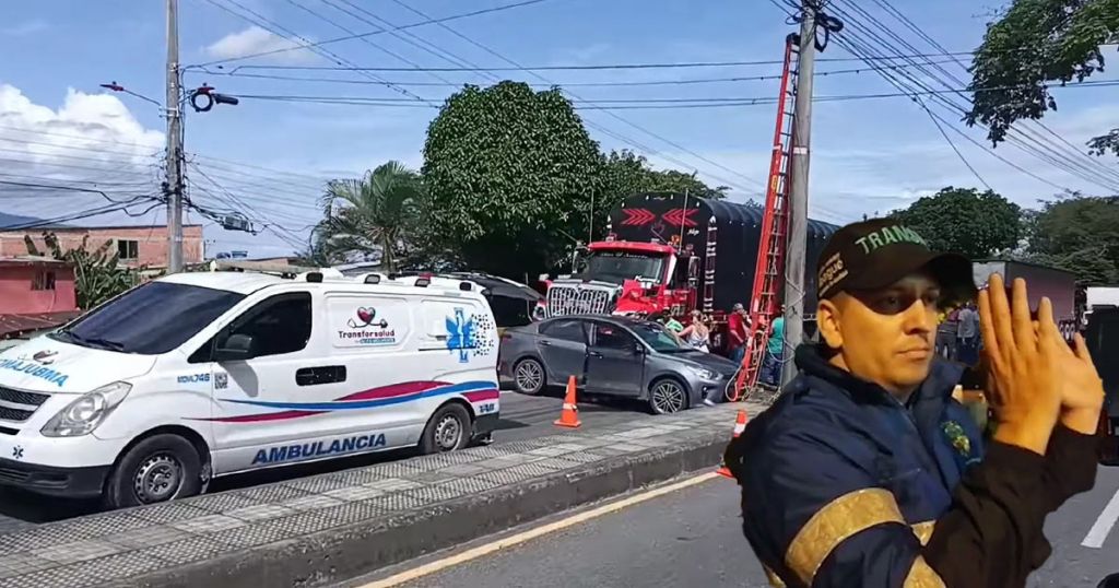 Agente de tránsito en Ibagué, maneja ambulancia, sin tener permiso para hacerlo