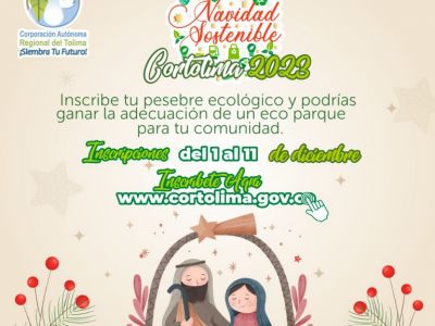 Prepárate para vivir la Navidad Sostenible con Cortolima 2023