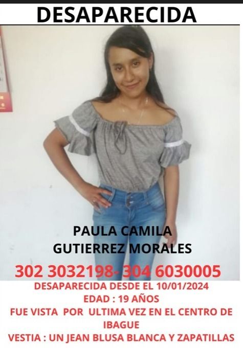 Servicio social: Ella es Paula y se encuentra desaparecida, su familia la busca