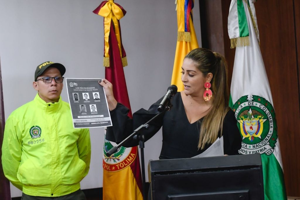 Gobernadora del Tolima, supervisa operativos contra la delincuencia