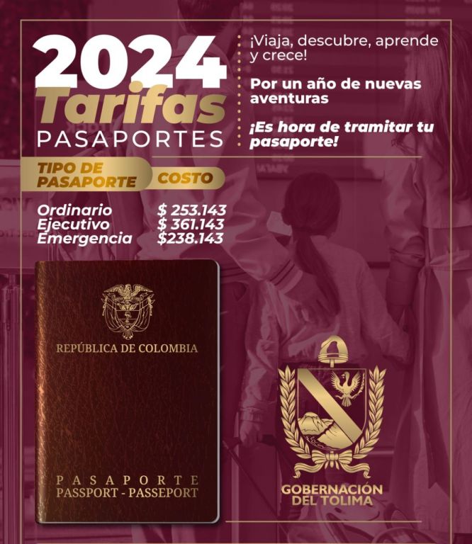 Si pretende solicitar el pasaporte en el Tolima, está información le interesa