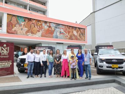 Modernos vehículos para el servicio de la salud en poblaciones alejadas del Tolima.