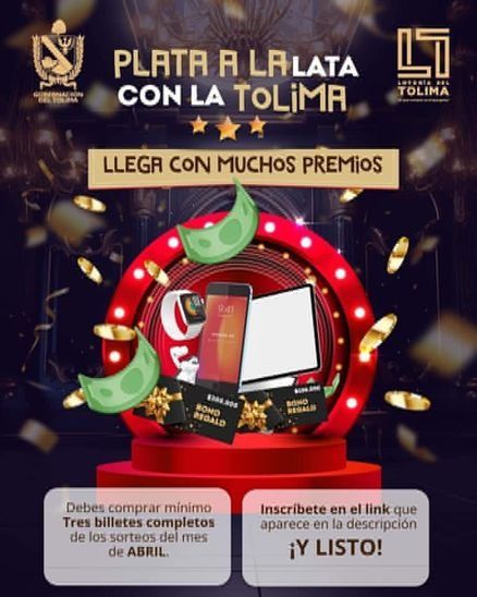 Ojo al plan de premios del sorteo plata a la Lata con la Lotería del Tolima