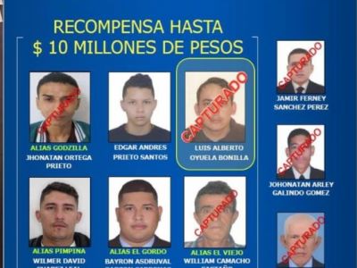 Se acabó la carrera delincuencial de alias el Gordo, uno de los más buscados en el Tolima
