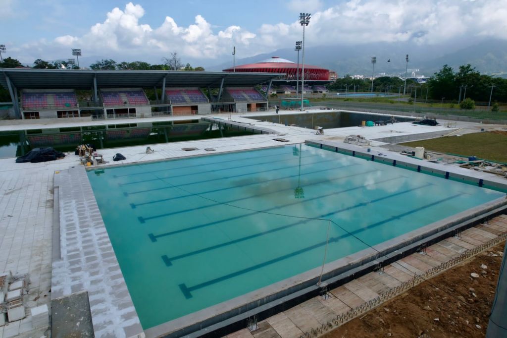Falta el 3% para inaugurar el complejo de piscinas del parque deportivo en Ibagué