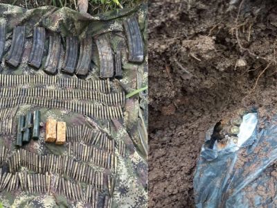 Ejército ubicó caleta con armamento de las Farc en el Tolima