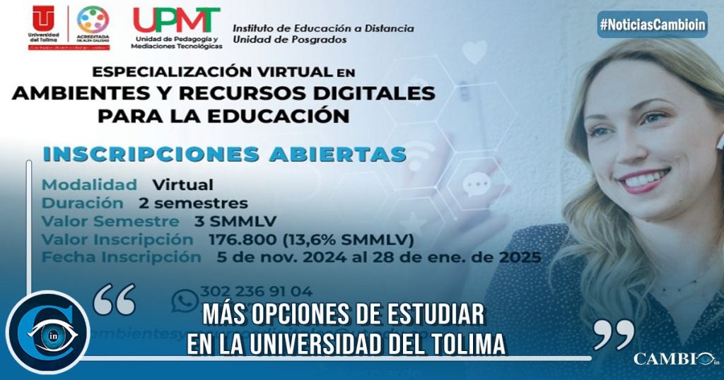 Abiertas las inscripciones para la Especialización Virtual en Ambientes ...