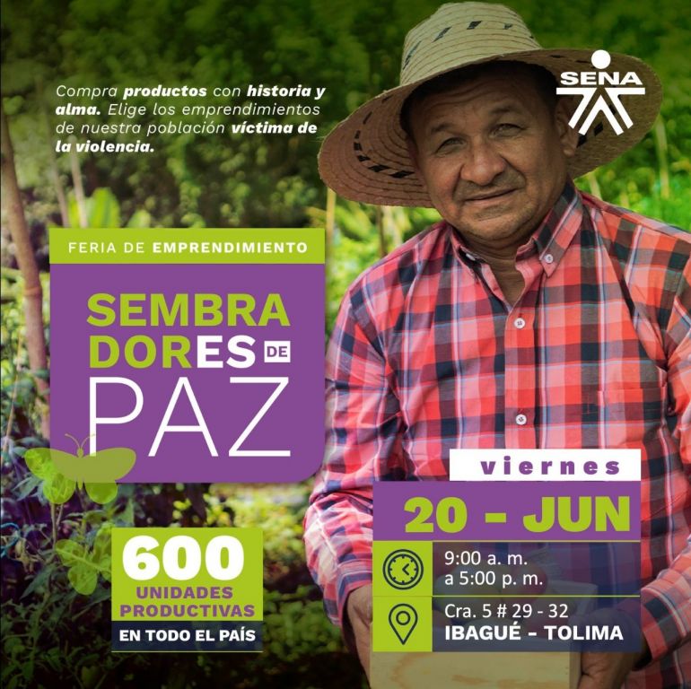 Participe y compre en la verdadera feria de la paz, que se realiza hoy en Ibagué