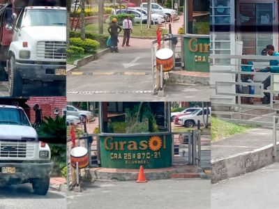 Empleados de la alcaldía de Ibagué, pavimentan entrada de conjunto en el Vergel