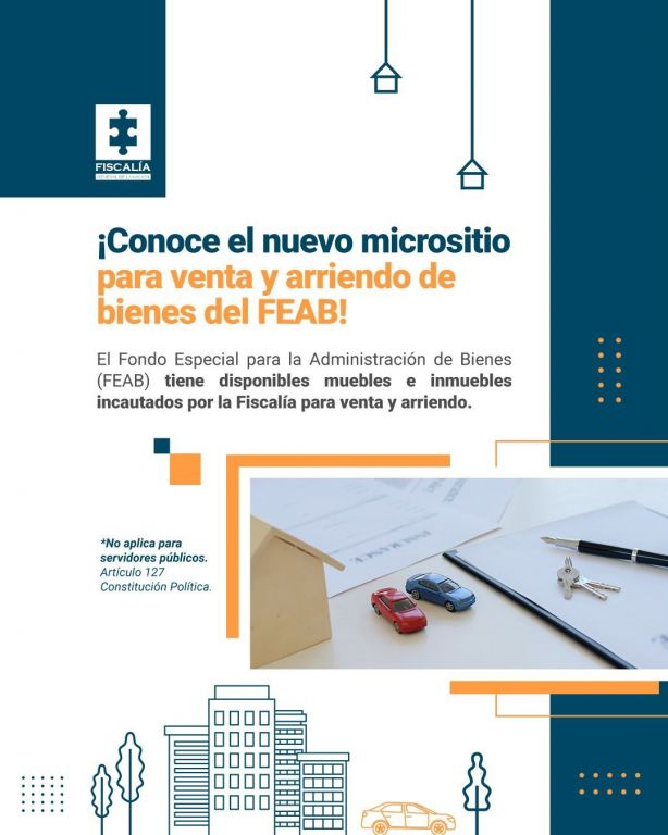Fiscalía, pone a la venta bienes incautados. Todos los detalles aquí