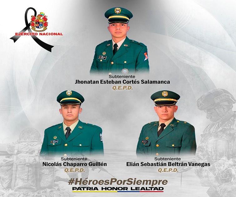 Ejército dice que la muerte de 3 de sus suboficiales, fue un accidente