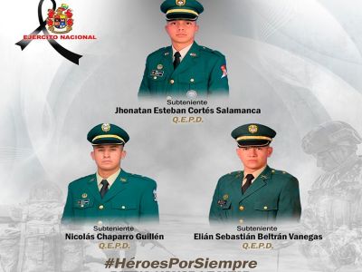 Ejército dice que la muerte de 3 de sus suboficiales, fue un accidente