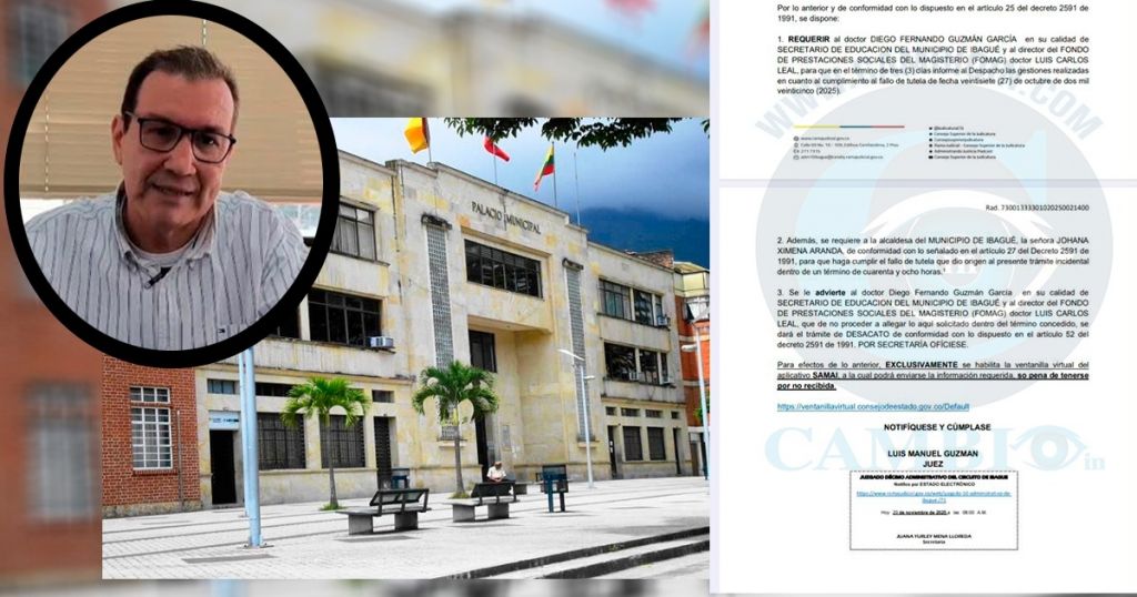 Secretario de Educación de Ibagué, pone en riesgo la vida de docentes