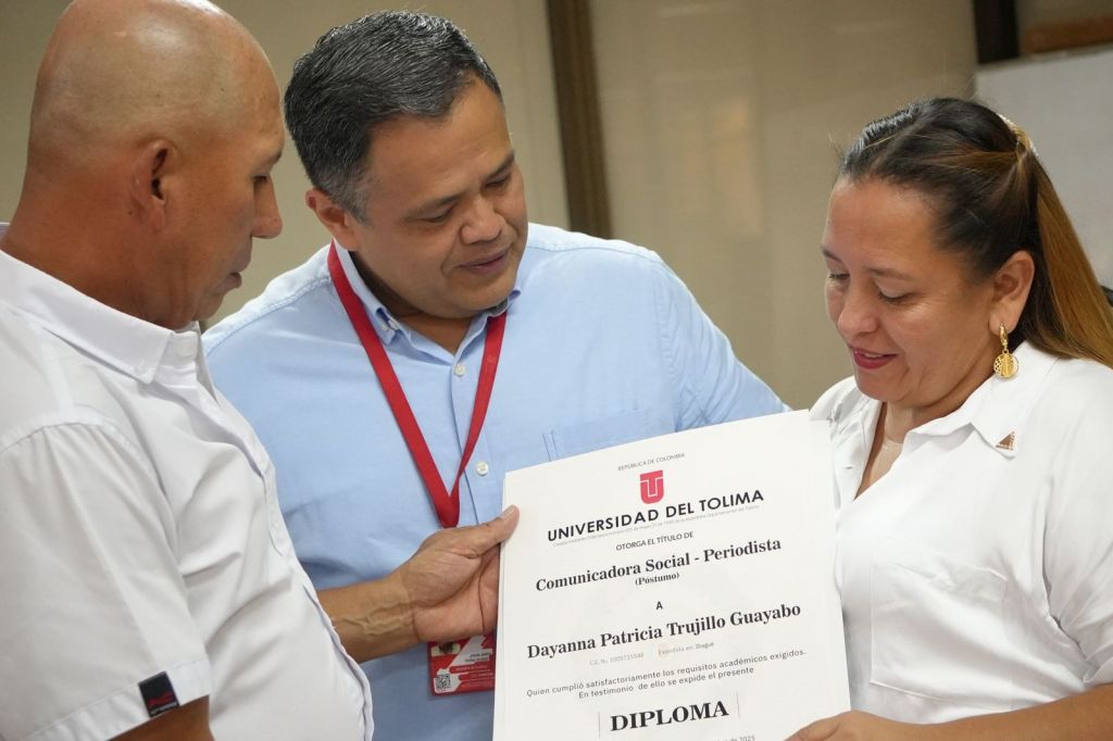 Universidad del Tolima otorgó grado póstumo a periodista Dayanna Trujillo Guayabo