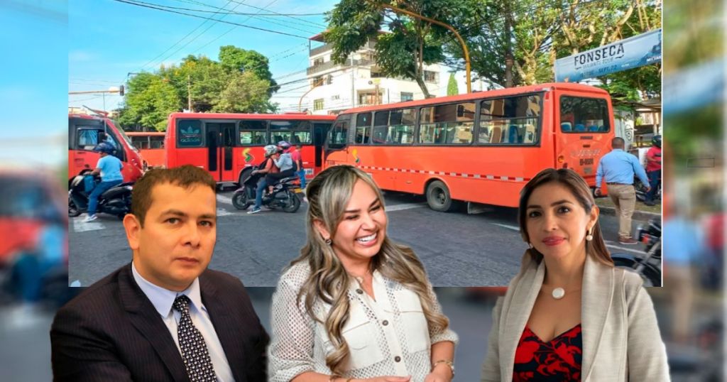 Johana Aranda, subió pasaje del bus, para que ese gremio vote por sus candidatos