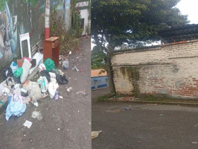 Convirtieron en un botadero de basuras, a La Normal Nacional