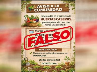 Cortolima alerta a la ciudadanía por falsa convocatoria que circula en redes sociales