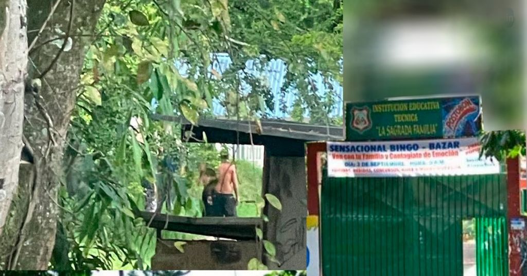 No pueden fumar vicio sino es al  lado de un colegio, fregada la cosa