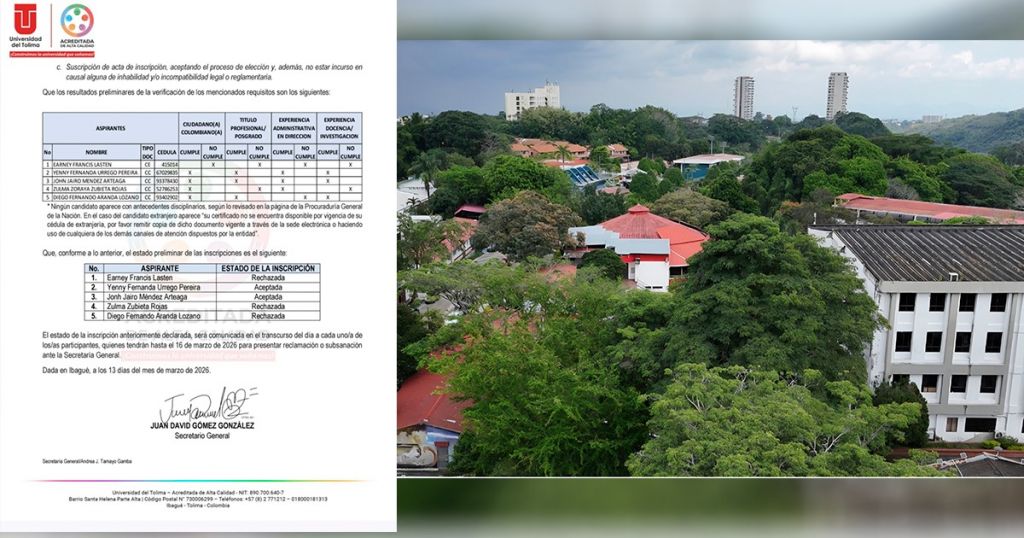 De cinco aspirantes a rector de la UT, sólo dos cumplieron requisitos