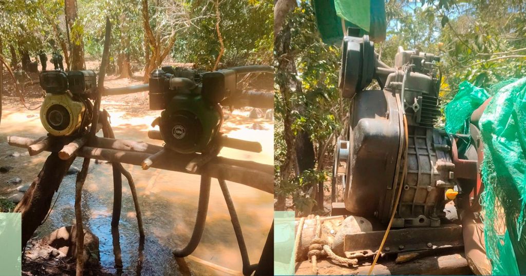Maquinaria destruida, capturas e inicio de procesos sancionatorios dejaron operativos contra minería ilegal en el sur del Tolima