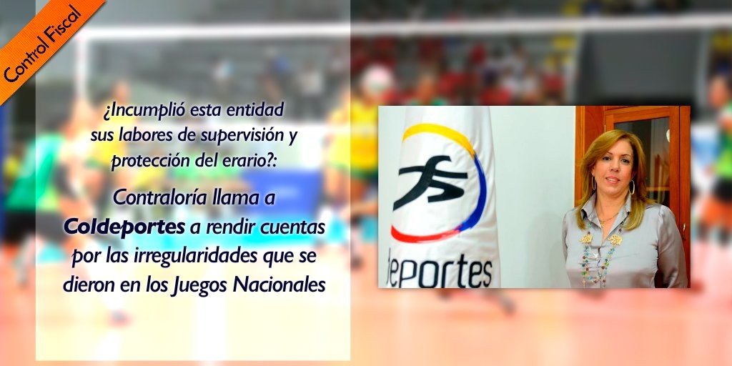 Coldeportes debe responder por descalabro juegos nacionales: CGR